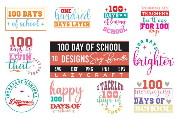 100 Day of School Svg Bundle Free