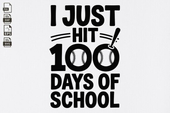 100 Days of School Baseball SVG, Teacher