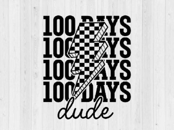 100 Days of School SVG Retro Dude Design
