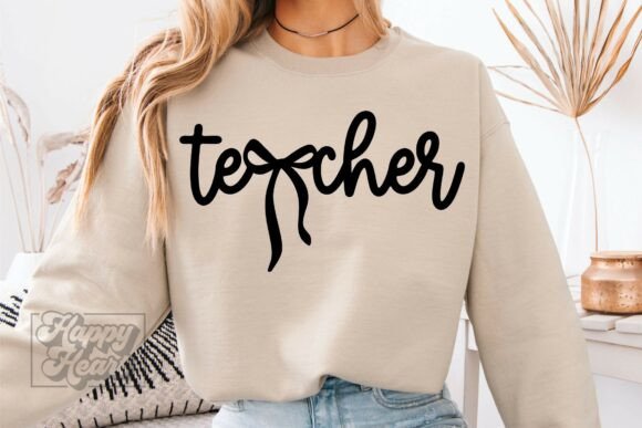 Coquette Teacher SVG PNG - Teach Gift Graphics
