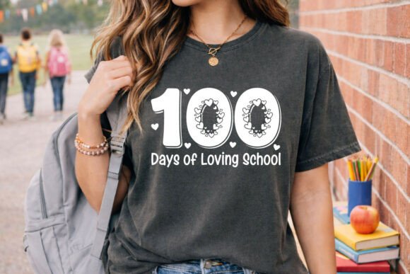 Cute Heart 100 Days School SVG Teachers