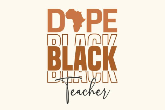 Dope Black Teacher Juneteenth SVG