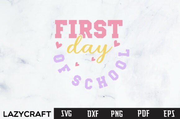 PREPPY HAPPY FIRST DAY of SCHOOL SVG PNG
