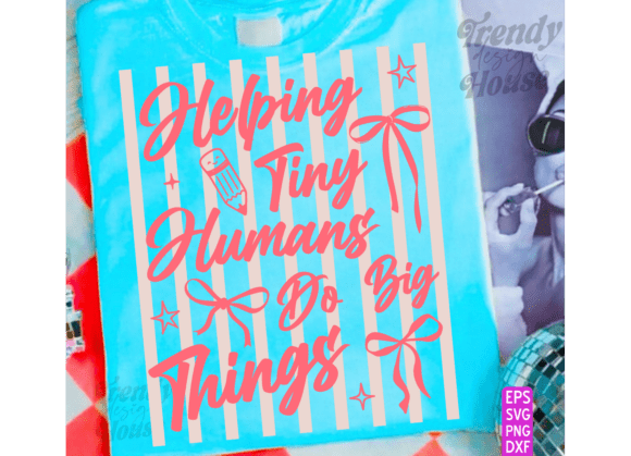 Preppy Stripes in My Teacher Era SVG PNG