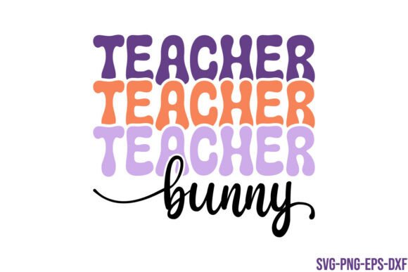 Retro Teacher Bunny SVG for Crafts and Graphics