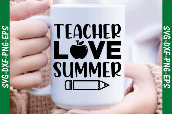 Teachers Love Summer Svg, Teacher Png