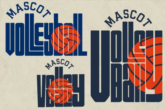 Volleyball Mascot SVG, School Team Svg